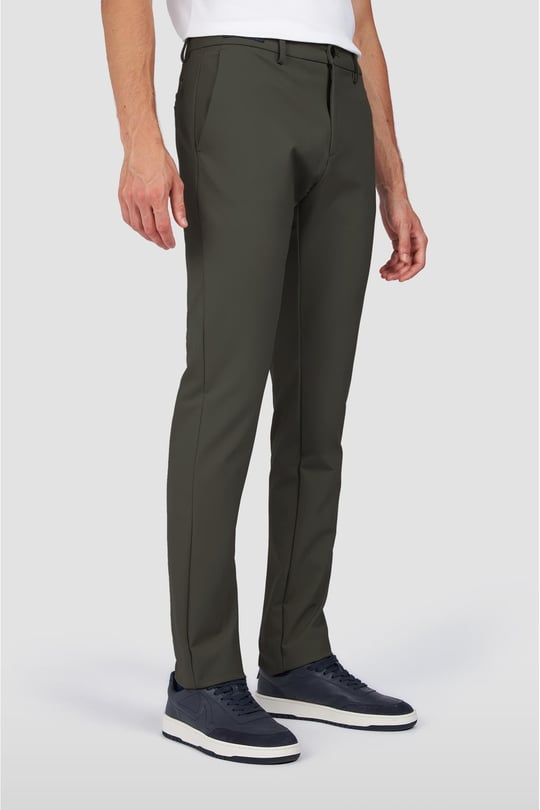 Paul Shark Paul Shark Erkek Logolu Dokuma Kumaş Normal Kalıp Koyu Yeşil Pantolon 14314096-025