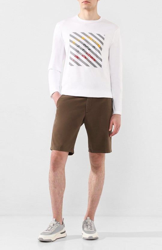 Paul Shark Paul Shark Erkek Marka Logo Detaylı Regular Fit Kısa Kollu Beyaz Büyük Beden T-Shirt P20P1502A-010