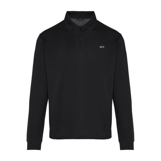 Paul Shark Paul Shark Erkek Normal Kalıp Pamuklu Pike Kumaşlı Logo Nakışlı Kısa Kollu Siyah Polo Yaka T-Shirt 99311003-011