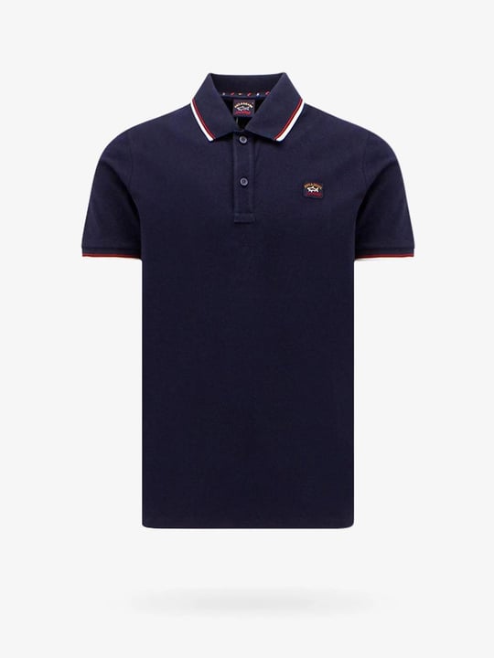 Paul Shark Paul Shark Erkek Pamuklu Normal Kesim Rahat Mavi Polo Yaka T-Shirt 23411320-013