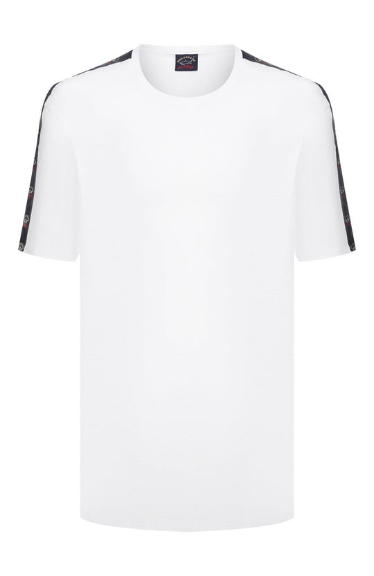 Paul Shark Paul Shark Erkek Pamuklu Regular Fit Düz Kısa Kollu Beyaz T-Shirt 21411008-010