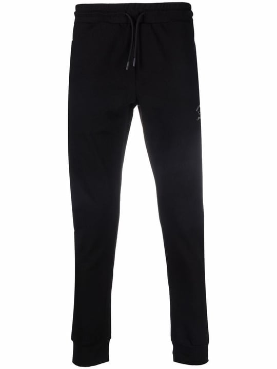 Paul Shark Paul Shark Erkek Pamuklu Regular Fit Düz Siyah Eşofman Altı 11311814-011