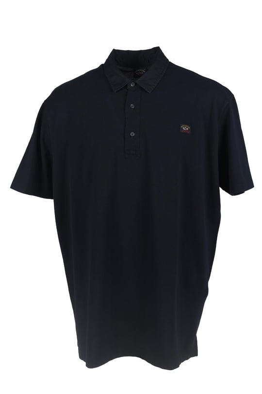 Paul Shark Paul Shark Erkek Pamuklu Regular Fit Düz Kısa Kollu Lacivert Polo Yaka T-Shirt 21411277A-013