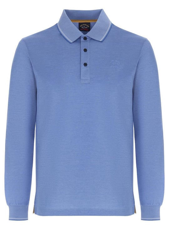 Paul Shark Paul Shark Erkek Polo Yaka Regular Fit Pamuklu Kısa Kollu Açık Mavi Polo Yaka T-Shirt 12311737-209