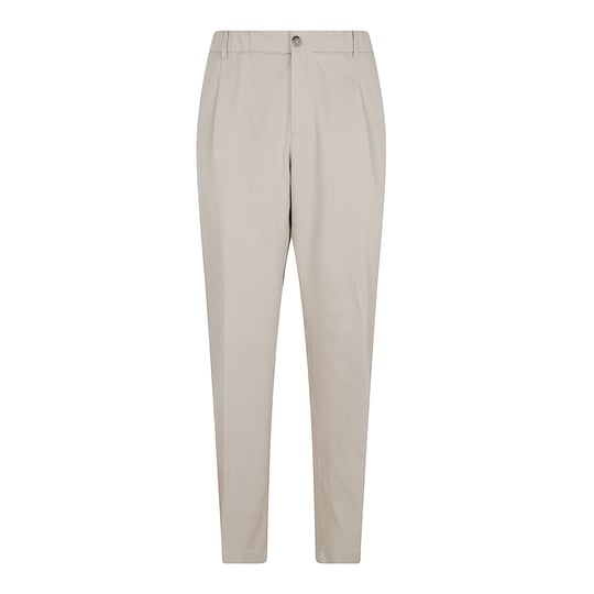 Paul Shark Paul Shark Erkek Regular Fit Beli Lastikl Düz Paça Bej Pantolon 26414076-029