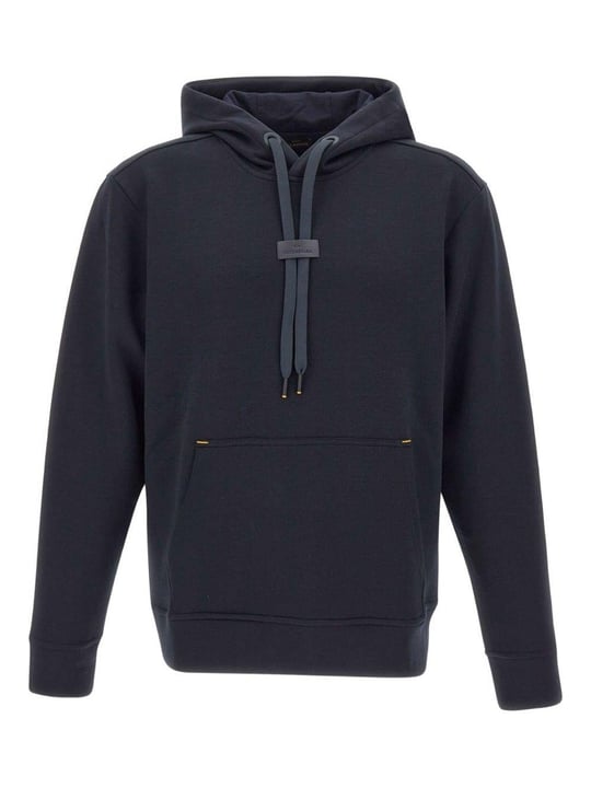 Paul Shark Paul Shark Erkek Regular Fit Kapüşonlu Yaka Uzun Kollu Lacivert Sweatshirt 15311852-050