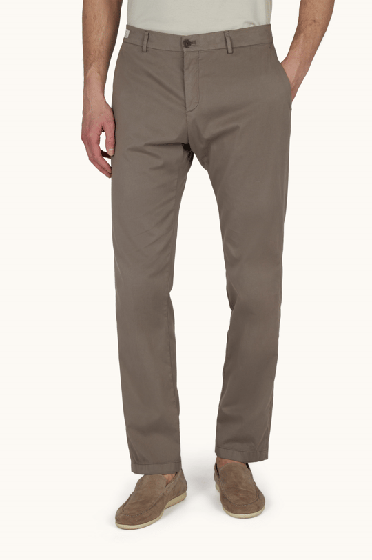 Paul Shark Paul Shark Erkek Regular Fit Normal Bel Daralan Paça Pamuklu Haki Pantolon 25414043-090