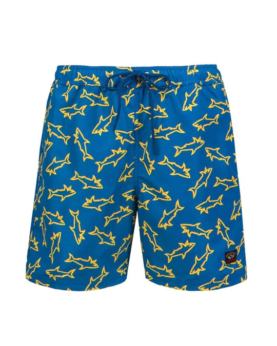 Paul Shark Paul Shark Erkek Regular Fit Desenli Saks Mayo 23415059-100
