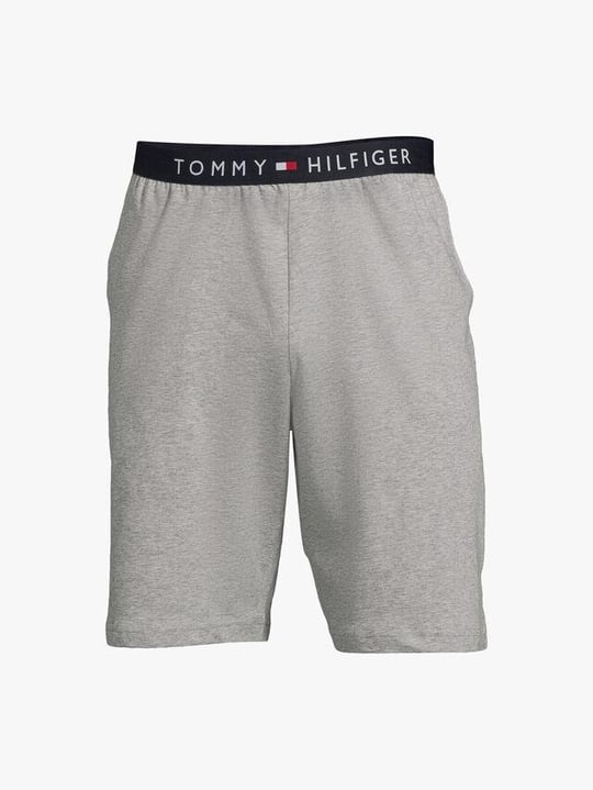 Tommy Hilfiger Tommy Hilfiger Erkek Beli Lastikli Kısa Boy Logolu Gri Şort UM0UM03080-P61