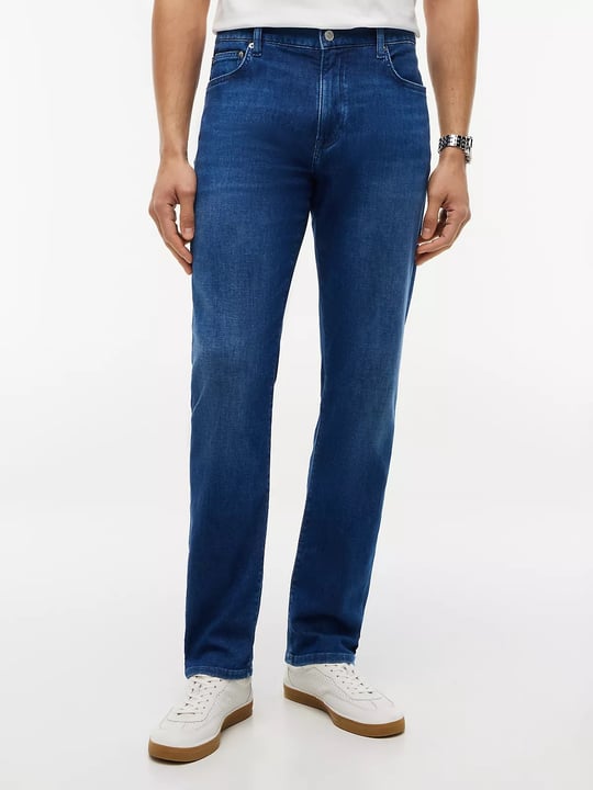 Tommy Hilfiger Tommy Hilfiger Erkek Normal Bel Düz Paça Esnek Pamuklu Denim Lacivert Jeans MW0MW43164-1A7