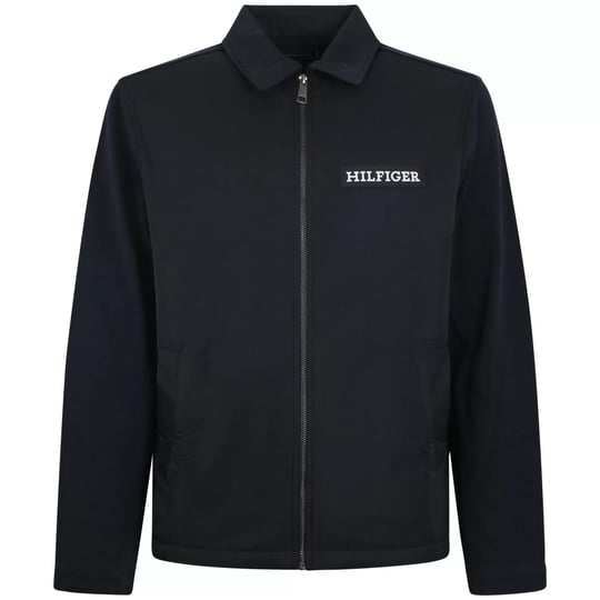 Tommy Hilfiger Tommy Hilfiger Erkek Uzun Kollu Fermuarlı Marka Logolu Mavi Ceket MW0MW33654-DW5