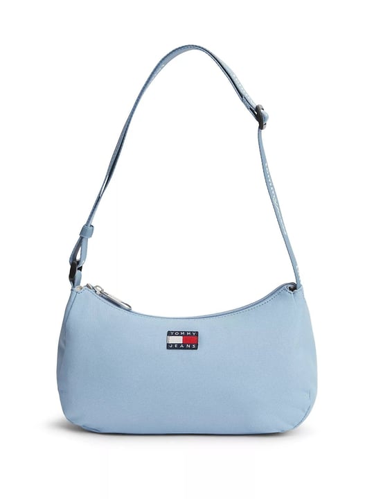 Tommy Hilfiger Tommy Hilfiger Kadın Ayarlanabilir Askılı İkonik Bayrak Logo Etiketli Fermuarlı İç Cepli Mavi Çanta AW0AW18768-DAR