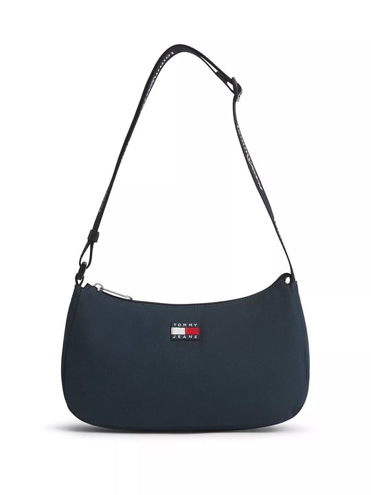 Tommy Hilfiger Tommy Hilfiger Kadın Ayarlanabilir Askılı İkonik Bayrak Logo Etiketli Fermuarlı İç Cepli Lacivert Çanta AW0AW18768-C1G