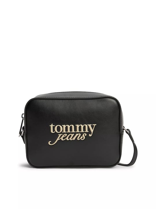 Tommy Hilfiger Tommy Hilfiger Kadın Ayarlanabilir Askılı Kabartma Logo Detaylı Ayarlanabilir Omuz Askılı Siyah Çanta AW0AW19049-BDS