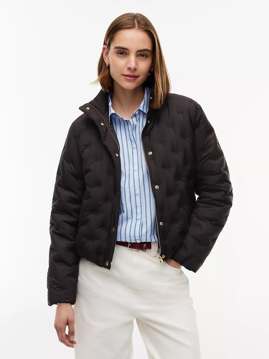 Tommy Hilfiger Tommy Hilfiger Kadın Regular Fit Su İtici Kaz Tüyü Dolgulu Dik Yaka Gizli Fermuarlı Siyah Ceket WW0WW49855-BDS