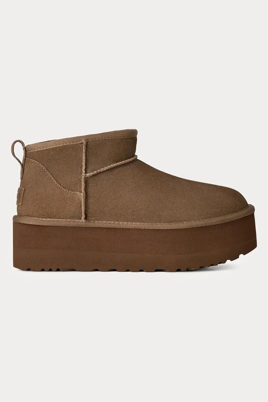 UGG UGG Kadın Düz Taban Logo Baskılı Rahat Spor Stil Bronz Bot & Bootie 1135092-LGHTBRNZE