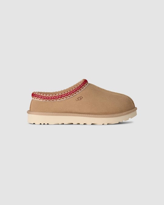 UGG UGG Kadın İşleme Bilek Detaylı İçi Kürklü Süet Kum Terlik 1174470-SND/DCHRY