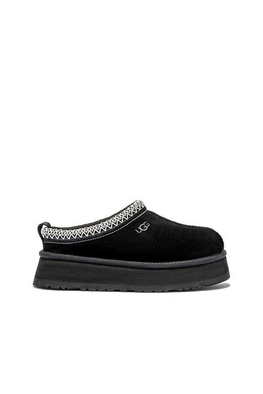 UGG UGG Kadın Platform Taban Süet Detaylı Rahat Astarlı Siyah Terlik 1174471-BLACK