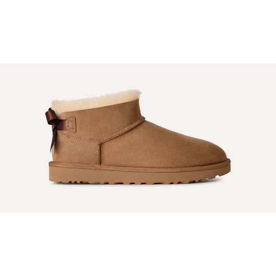 UGG UGG Kadın Süet Dış Yüzeyli Konforlu EVA Tabanlı İçi Kürklü Taba Bot & Bootie 1185491-CHESTNUT