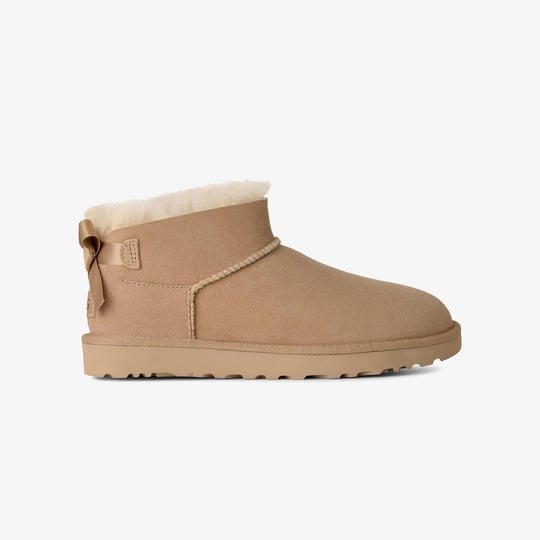 UGG UGG Kadın Süet Dış Yüzeyli Konforlu EVA Tabanlı İçi Kürklü Kum Bot & Bootie 1185491-SAND