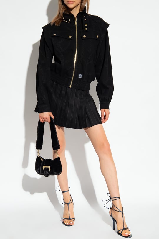 Versace Versace Kadın Uzun Kol Normal Dik Yaka Günlük Siyah Ceket 75HAS457DS010L54-909