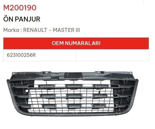 ÖN PANJUR MASTER III