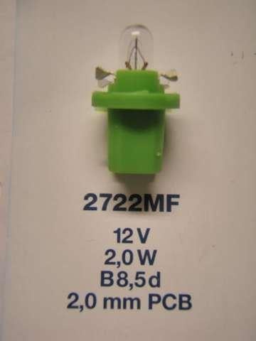 12V 2W DİPSİZ AMPÜL DUYLU KUF YEŞİL OPEL