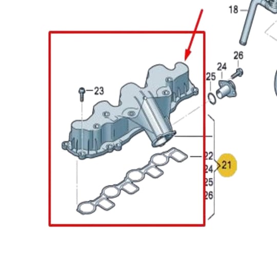 EMME MANIFOLD FABIA OCTAVIA RAPID SUPERB YETI CADDY GOLF VI JETTA PASSAT POLO A1 A3 ALTEA IBIZA LEON
