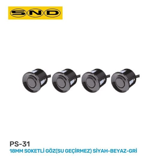 18MM SOKETLİ GÖZ(SU GEÇİRMEZ) SİYAH BEYAZ GRİ