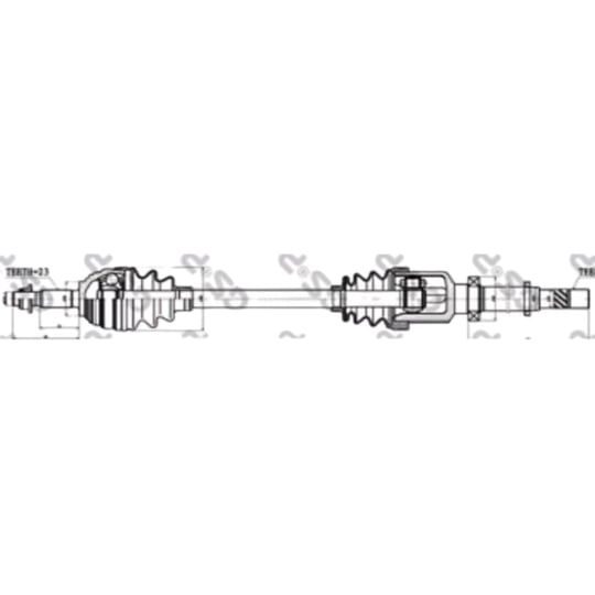 ON AKS KOMPLE SAG LOGAN MCV CLIO III MODUS 1,5DCI (DIS FREZE:23 IC FREZE:26 UZUNLUK:897)