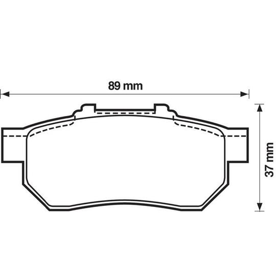 BALATA FREN ARKA - (HONDA: CITY / CIVIC 91>95 - CRX 92>98 - JAZZ 08>)