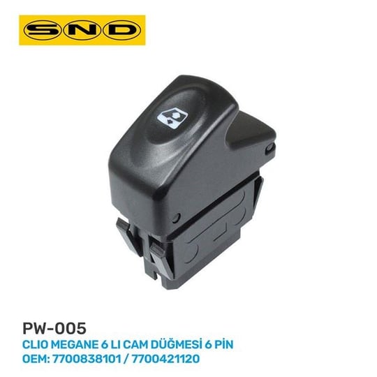 6 LI CAM DÜĞMESİ 6 PİN CLIO MEGANE OEM: 7700838101 7700421120