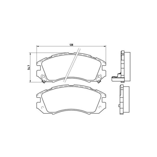 BALATA FREN ON-(SUBARU: LEGACY 89>98 ''4WD''/IMPREZA 92>00 ''4WD''  )