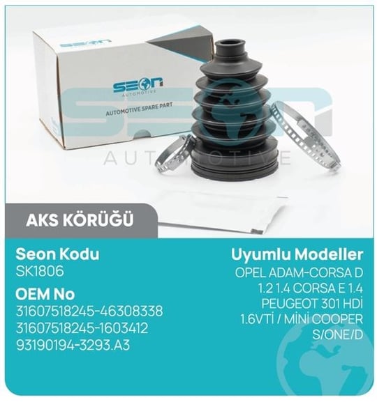 AKS KÖRÜĞÜ DIŞ OPEL ADAM-CORSA D 1.2 1.4 CORSA E 1 .4 PEUGEOT 301 HDİ 1.6VTİ MİNİ COOPER S ONE D SWIFT IV TIGRA MERIVA CORCA C ASTRA F - MAZDA TRIBUTE NISSAN JUKE MICTA III PRIMERA