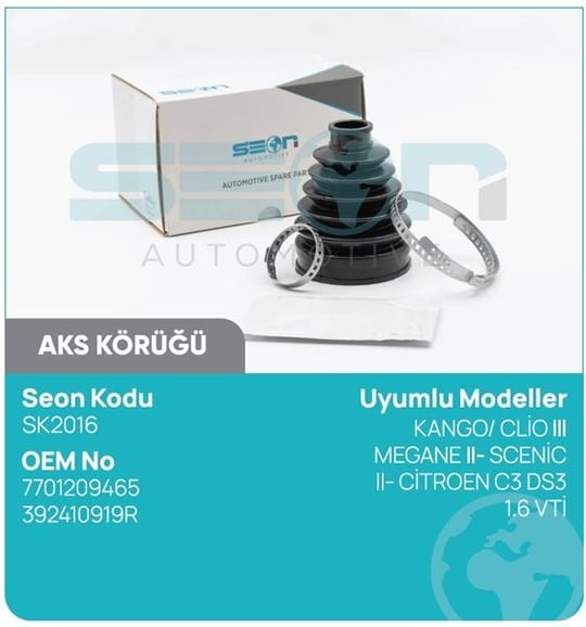 AKS KÖRÜĞÜ DIŞ YENİ KANGO CLİO III MEGANE II- SCEN İC II- CİTROEN C3 DS3 1.6 VTİ