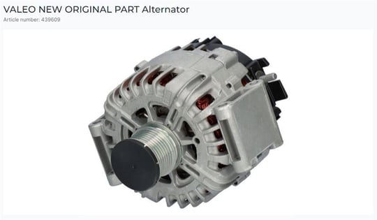 ALTERNATÖR MERCEDES 14V, 220A, B+, Ø 50 mm