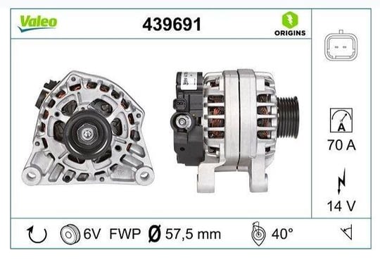 ALTERNATÖR PSA ESKİ 439275 1.1-1.4-1.6-1.9 206 TEP