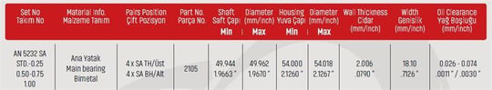 ANA YATAK 0,5 HYUNDAI ACCENT 1.3 - 1.5ERA 1.4 - 1. 6 CVVTBENZİNLİ