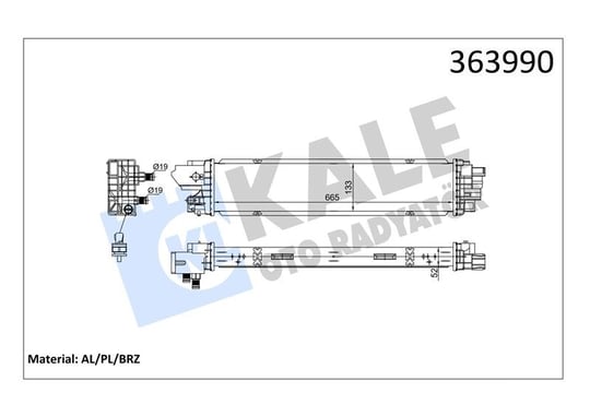 ARA SOĞUTUCU RADYATÖR RENAULT TRAFIC III 2.0DCI M9R 19=> EURO6 (MT) [BRAZING] [665X133X52] ARA SOĞUTUCU AL/BRZ 665×133X52 CI 664 000P 123.241