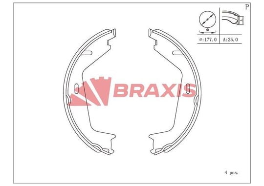 ARKA EL FREN PABUC BALATA VOLVO S60 (01 4,10) S80 98>06>V70 97>00>07>XC70 02> XC90 02> (178x25)