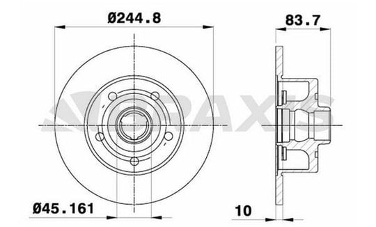 ARKA FREN AYNASI A4 1,6 / 1,8 20V / 1,8VT / 1,9TDI / 2,4 30V / 2,6 / 2,8 30V A4 AVANT 1,6 / 1,8 20V / 1,8T