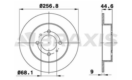 ARKA FREN AYNASI DUZ NISSAN ALMERA 95-00 SUNNY 90-96 (258X4) 