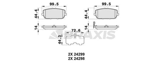 ARKA FREN BALATASI 1.8 2.0 MX 5 III 05>