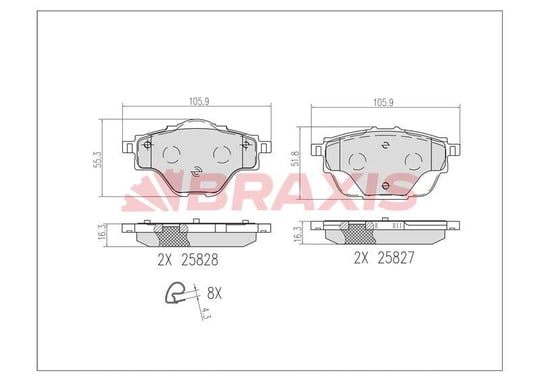 ARKA FREN BALATASI 3008 II-308 II-5008 II-508 II-C4 GRAND PICASSO II-C5 AIRCROSS-DS7-GRANDLAND X 13> DISK CAPI : 290MM