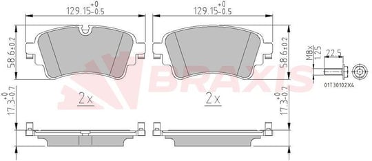 ARKA FREN BALATASI AUDI A4 1.4 TFSI 15>