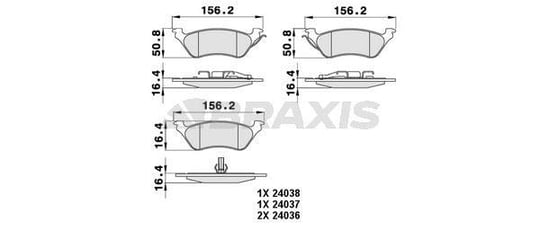 ARKA FREN BALATASI CHRYSLER VOYAGER IV 00>08