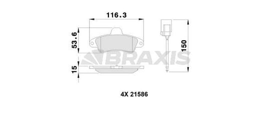 ARKA FREN BALATASI COUGAR 98>01 MONDEO 93>00 FISLI+ABSLI