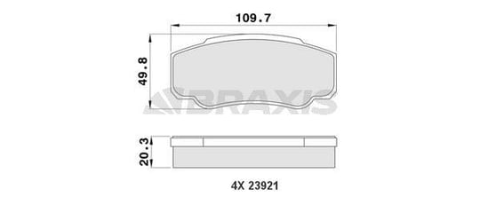 ARKA FREN BALATASI (DISKLI FREN) BOXER II JUMPER II DUCATO II 1800KG (16 JANT) 02> (03 06)