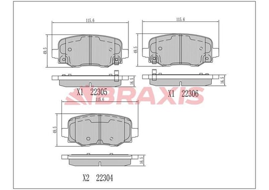 ARKA FREN BALATASI FIAT 500X JEEP RENEGADE 14>
