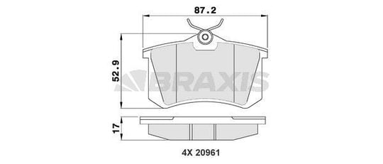 ARKA FREN BALATASI GOLF IV BORA AUDI A1 A3 A4 A6 A8 ALTEA CORDOBA IBIZA III IV V / MEGANE II III MEGANE IV HB FLUENCE / C3 P307 P1007 PARTNER II BERLINGO II C3 PICASSO C3 III DS3 P207 1.4I 1.6I 16V 2.0I 2.0HD P308 C4 P807 C8